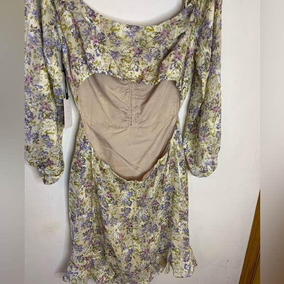 NWT ASTR the Label Anastasia Cottagecore Cutout Floral Dress - Picture 6 of 13